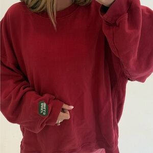 Red Daily Drills Crewneck